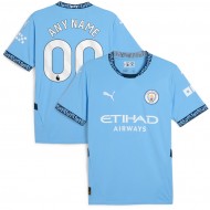 Manchester City 2024/25 Home Custom Jersey - Light Blue