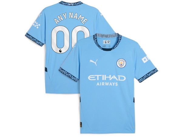 Manchester City 2024/25 Home Custom Jersey - Light Blue