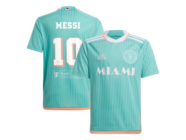 Inter Miami CF #10 Lionel Messi 2024 Archive Jersey - Aqua