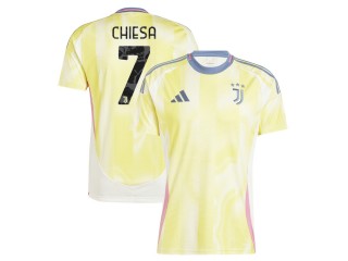 Juventus #7 Federico Chiesa 2024/25 Away Jersey - Yellow