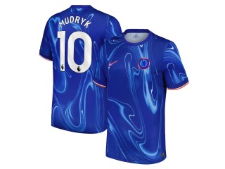 Chelsea #10 Mykhailo Mudryk 2024/25 Home Jersey - Blue