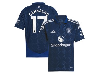 Manchester United #17 Alejandro Garnacho 2024/25 Away Jersey - Navy