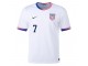 US National Team #7 GIO REYNA 2024 Home Jersey - White