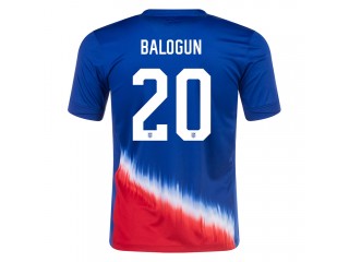 US National Team #20 FOLARIN BALOGUN 2024 Away Jersey - Blue