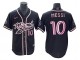 Inter Miami CF #10 Lionel Messi Baseball Style Jersey - White/Black/Pink