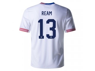 US National Team #13 TIM REAM 2024 Home Jersey - White