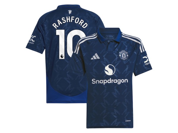 Manchester United #10 Marcus Rashford 2024/25 Away Jersey - Navy