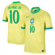 Brazil National Team #10 Neymar Jr. 2024 Home Jersey - Yellow