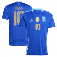 Argentina National Team #10 Lionel Messi 2024 Away Jersey - Blue