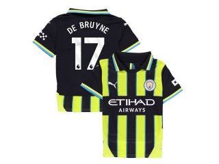 Manchester City #17 Kevin De Bruyne 2024/25 Away Jersey - Navy