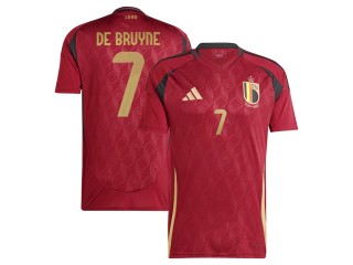 Belgium #7 De Bruyne 24/25 Home Soccer Jersey