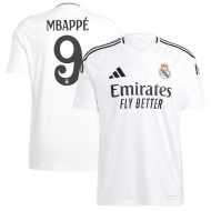 Real Madrid #9 Kylian Mbappé 2024/25 Home Jersey - White