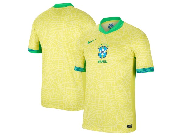 Brazil National Team 2024 Home Blank Jersey – Yellow