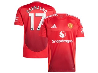 Manchester United #17 Alejandro Garnacho 2024/25 Home Jersey - Red