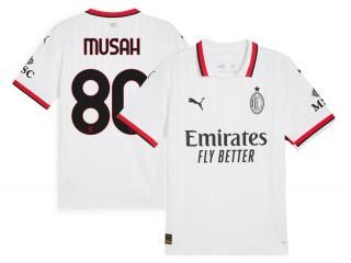 AC Milan #80 Yunus Musah 2024/25 Away Jersey - White