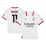 AC Milan #11 Christian Pulisic 2024/25 Away Jersey - White