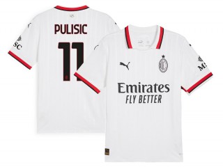 AC Milan #11 Christian Pulisic 2024/25 Away Jersey - White