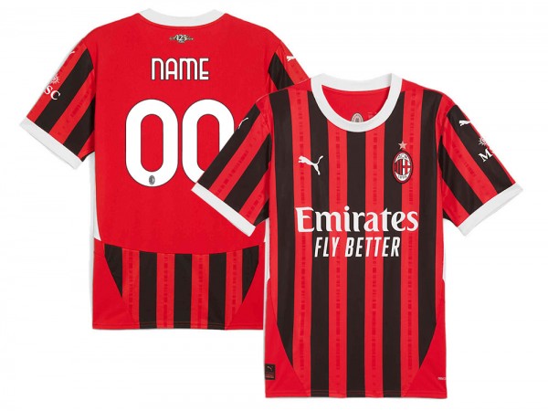 AC Milan 2024/25 Home Custom Jersey - Red