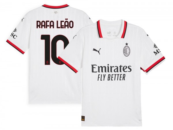 AC Milan #10 Rafael Leão 2024/25 Away Jersey - White