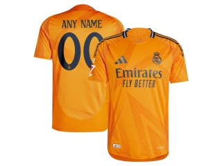 Real Madrid 2024/25 Away Custom Jersey - Orange