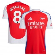 Arsenal #8 Martin Ødegaard 2024/25 Home Jersey – Red