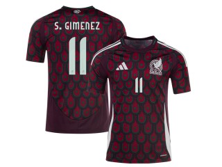 Mexico #11 S. GIMÉNEZ 24/25 Home Soccer Jersey