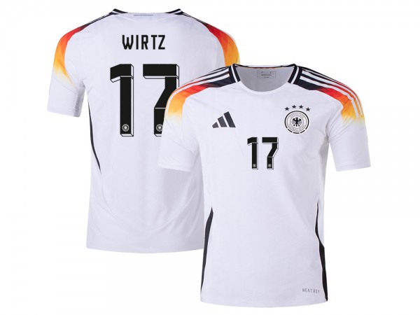 Germany National Team #17 Florian Wirtz 24/25 Home Jersey - White