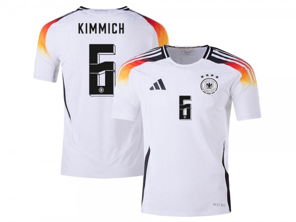 Germany National Team #6 Joshua Kimmich 24/25 Home Jersey - White