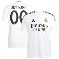 Real Madrid 2024/25 Home Custom Jersey - White