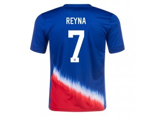 US National Team #7 GIO REYNA 2024 Away Jersey - Blue