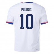 US National Team #10 Christian Pulisic 2024 Home Jersey - White