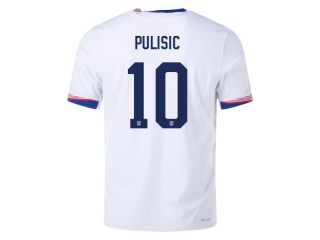 US National Team #10 Christian Pulisic 2024 Home Jersey - White