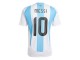 Argentina National Team #10 Lionel Messi 2024 Home Jersey - White