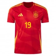 Spain National Team #19 Lamine Yamal 24/25 Home Jersey - Red