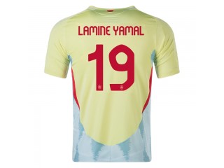 Spain National Team #19 Lamine Yamal 24/25 Away Jersey - Yellow