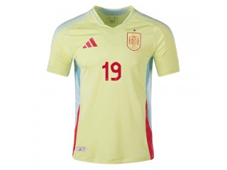 Spain National Team #19 Lamine Yamal 24/25 Away Jersey - Yellow