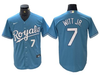 Kansas City Royals #7 Bobby Witt Jr. Light Blue Alternate Limited Jersey