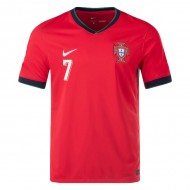 Portugal National Team #7 Cristiano Ronaldo 24/25 Home Jersey - Red