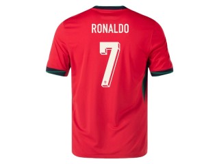 Portugal National Team #7 Cristiano Ronaldo 24/25 Home Jersey - Red