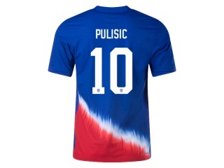 US National Team #10 Christian Pulisic 2024 Away Jersey - Blue