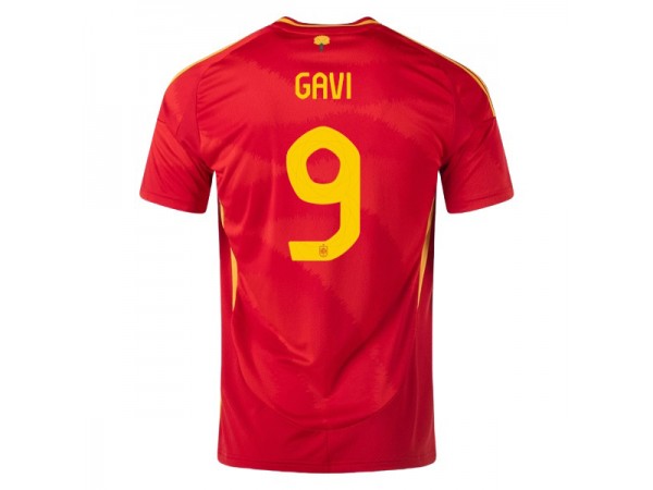 Spain National Team #9 Gavi 24/25 Home Jersey - Red