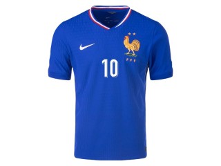 France National Team #10 Kylian Mbappe 2024 Home Jersey - Blue