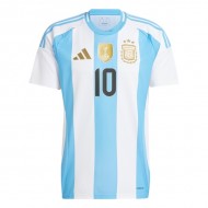 Argentina National Team #10 Lionel Messi 2024 Home Jersey - White