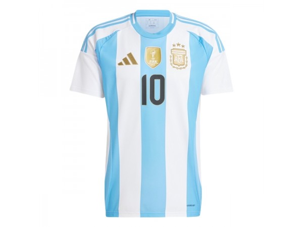 Argentina National Team #10 Lionel Messi 2024 Home Jersey - White