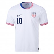 US National Team #10 Christian Pulisic 2024 Home Jersey - White